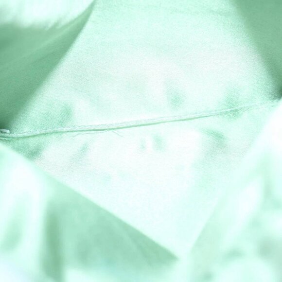 PRADA Drawstring Pouch Pouch Satin Green Auth 65661V - Picture 11 of 15